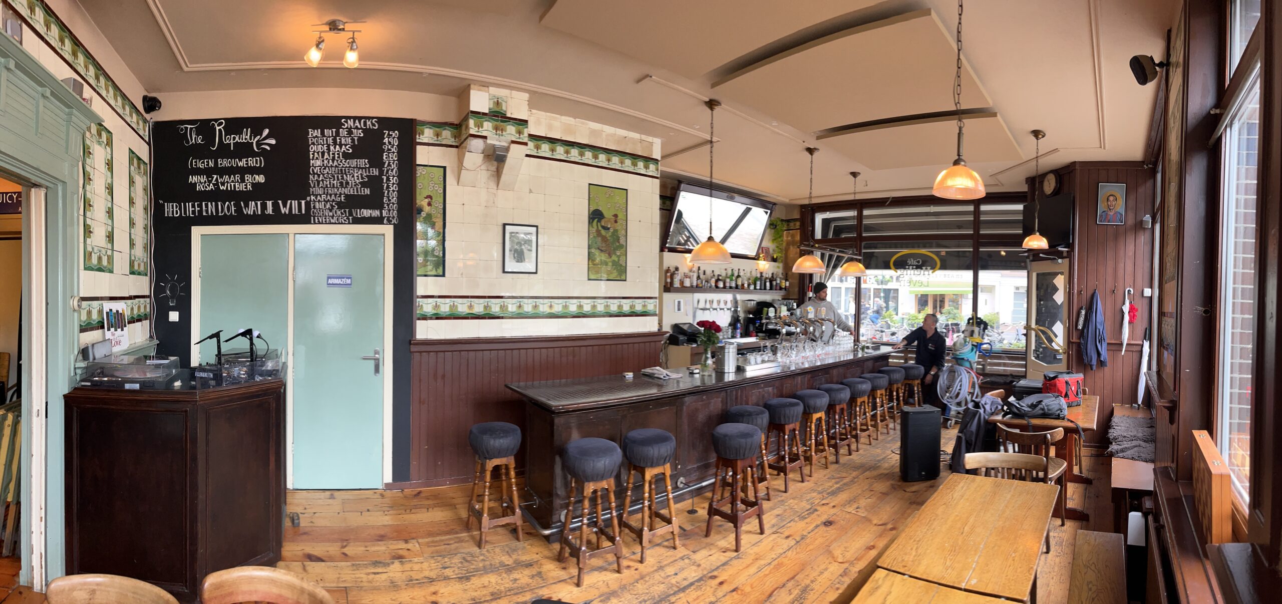 Interieur van het Café